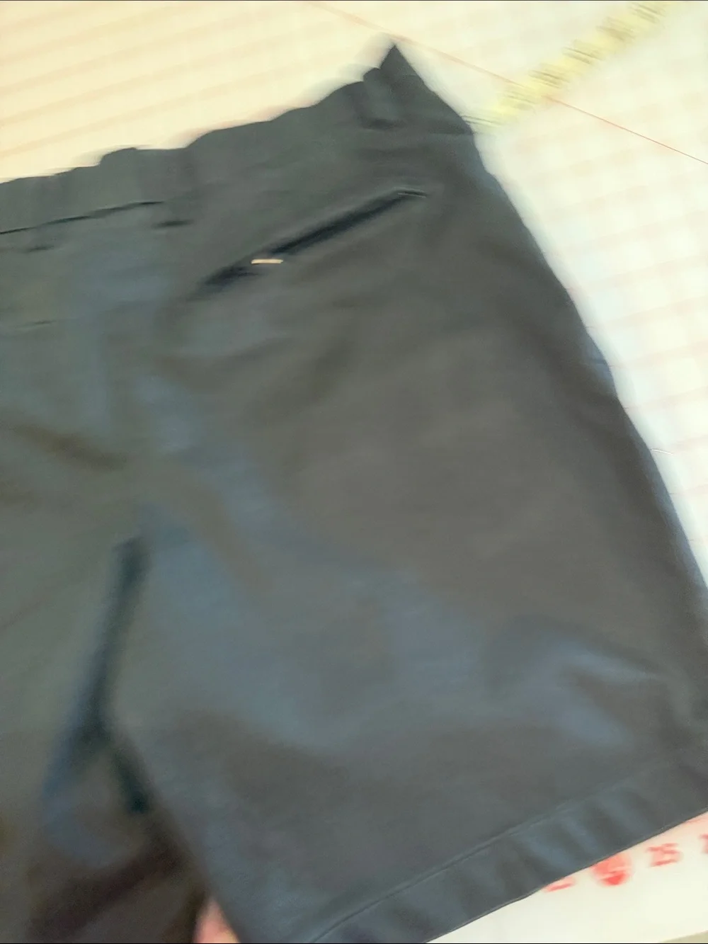 Banana Republic Black Flat Front Aiden Shorts Dark Gray